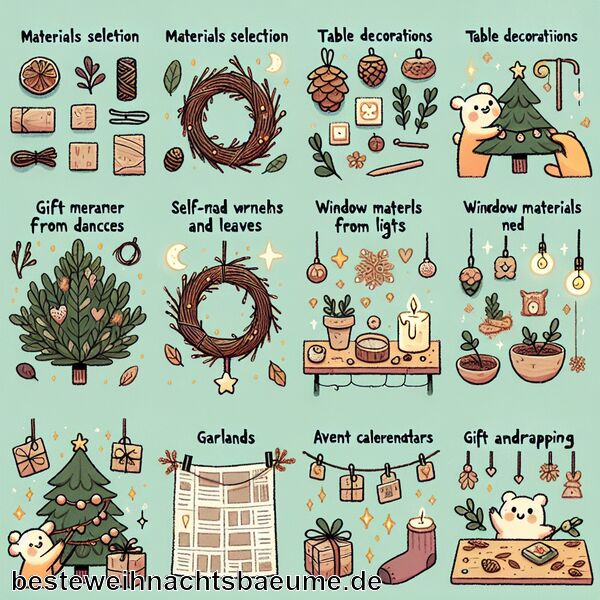 DIY-Anleitungen für Weihnachtsdekorationen aus Naturmaterialien